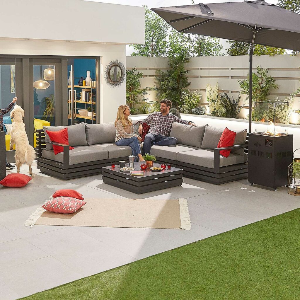 San Marino Aluminium Garden Sofa by Nova