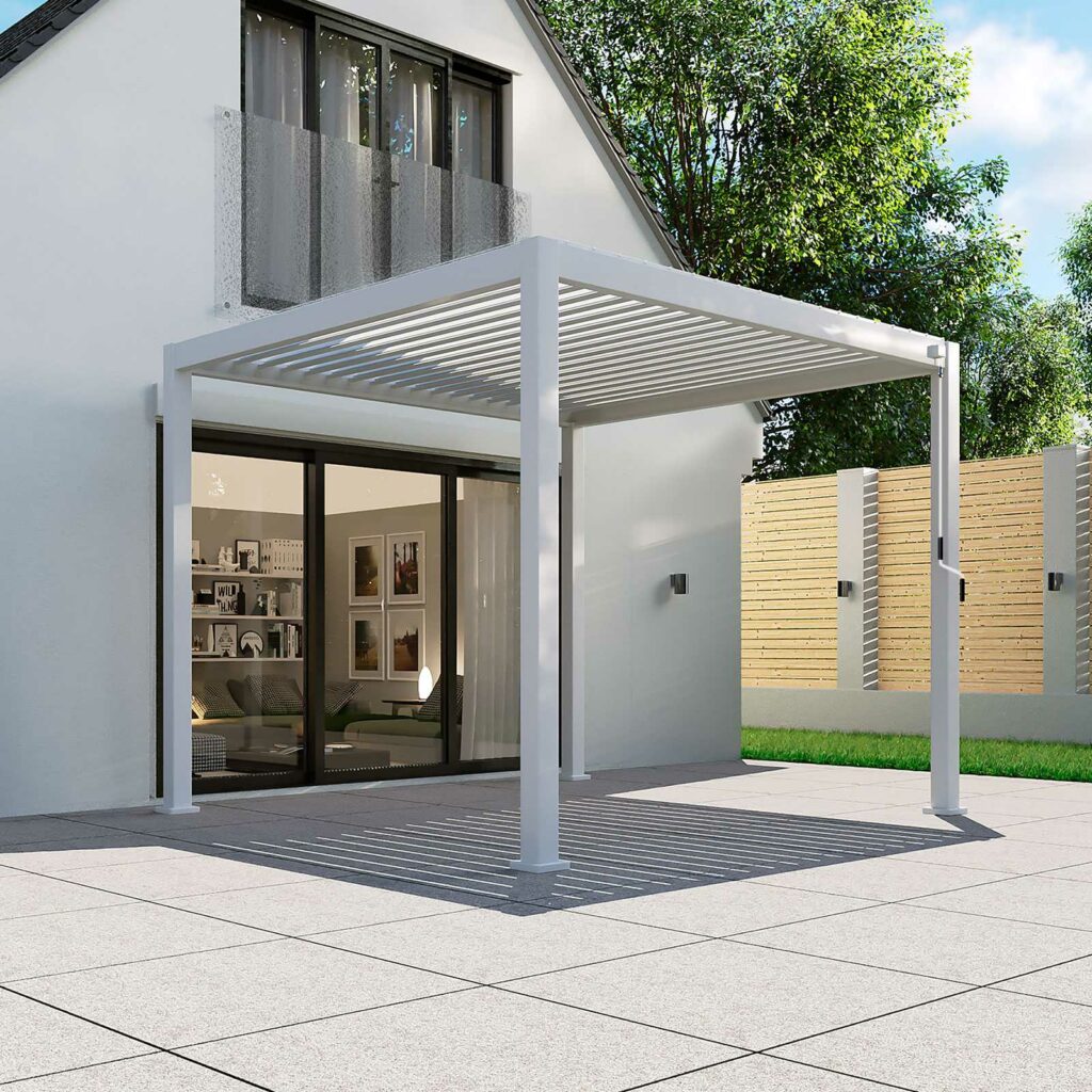 Aluminium Pergola in White