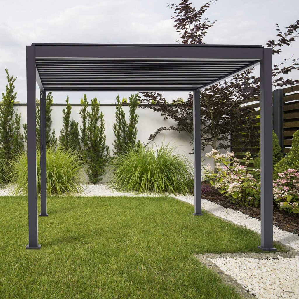 Nova Proteus metal pergola inc Louvred Roof