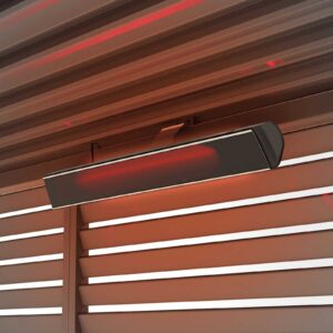 Nova - Zesti 2kw Electric Pergola Heater with Glass Front