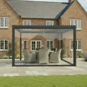 Glass Doors for Aluminium Pergola