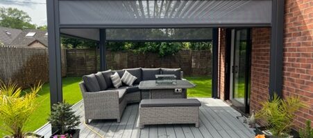 Example of aluminium pergola