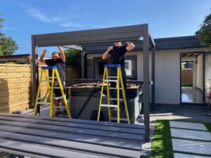 Installation of pergola